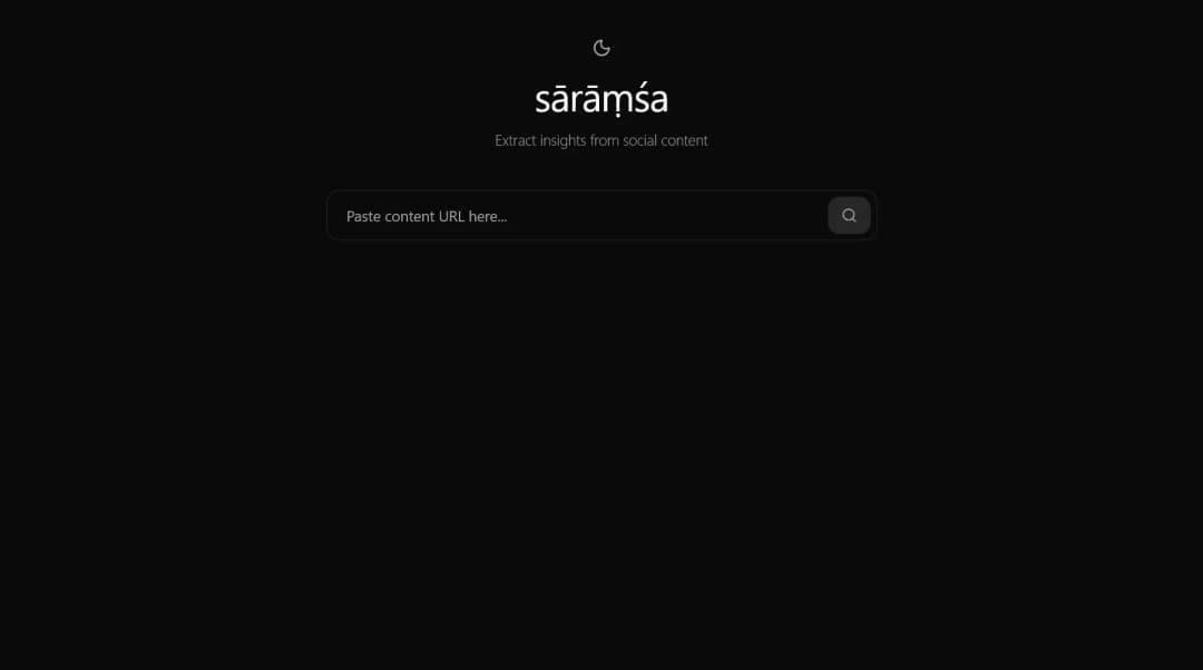 Saransha dark background