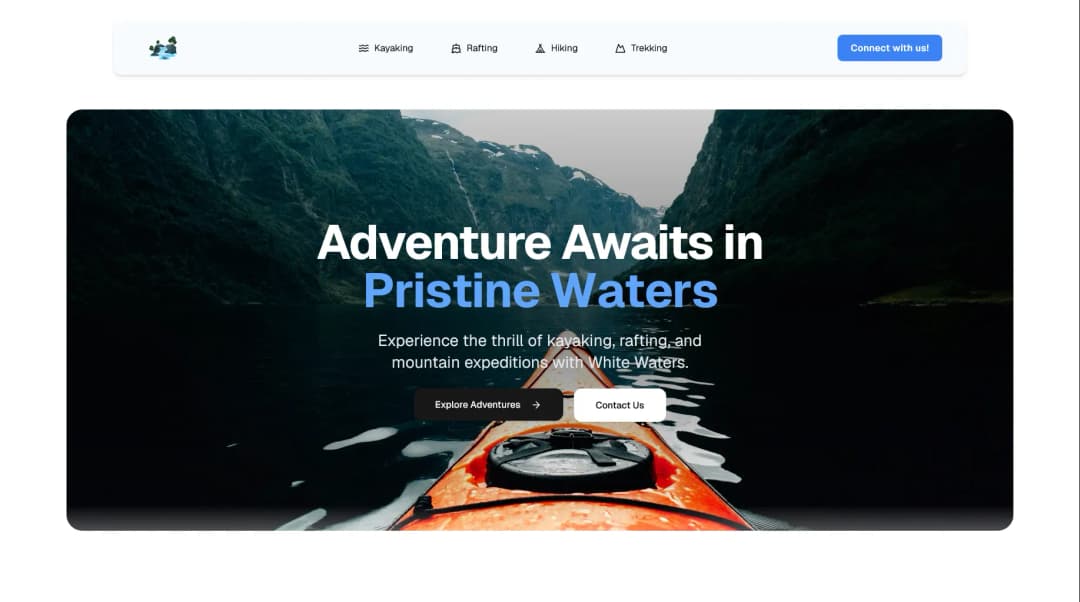 White Waters background