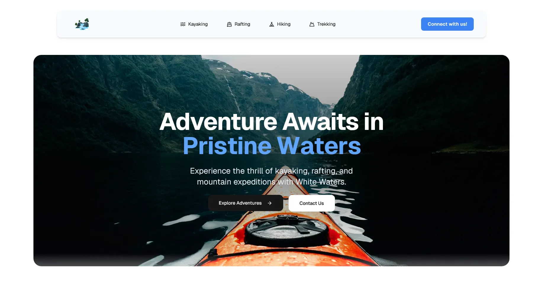 White Waters background